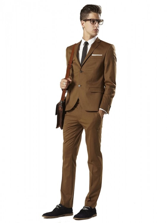 Brown suit 