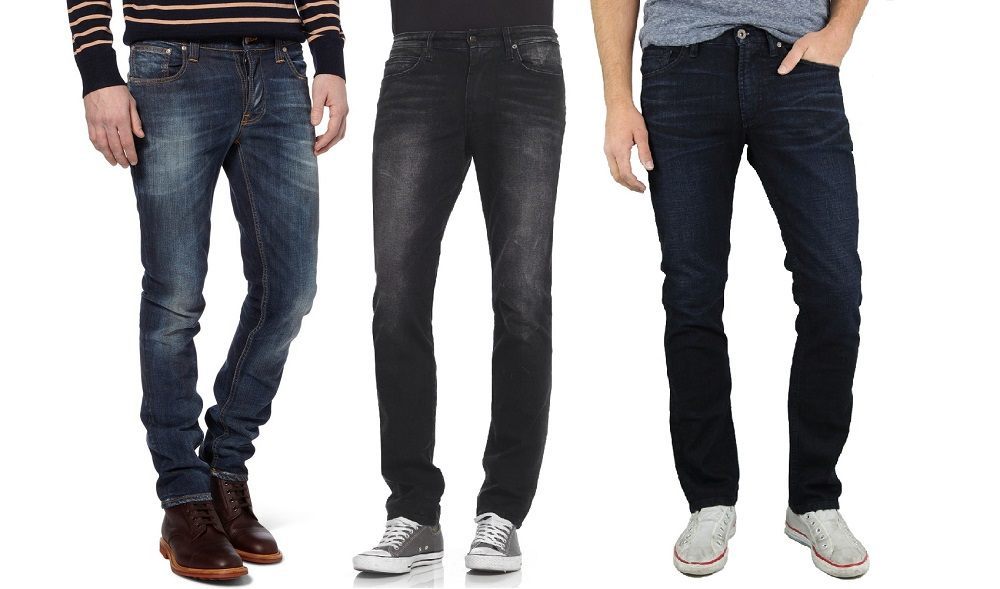 Stylish man's wardrobe, jeans 