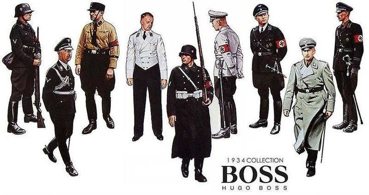 Uniforms for military and SS officers, sewn at the Hugo Boss factory, 1934 