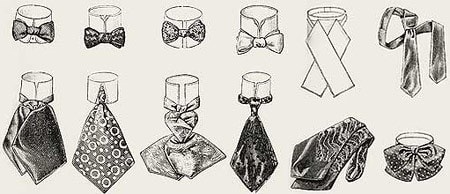 Ties and bow ties of the early 20th century 