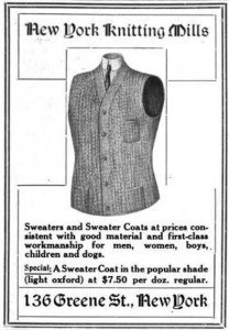 1907. New York Knitting Mills  