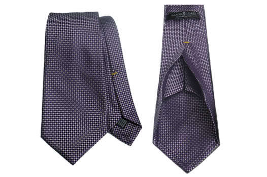 Layered silk tie 