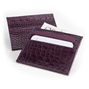 Slim burgundy wallet 