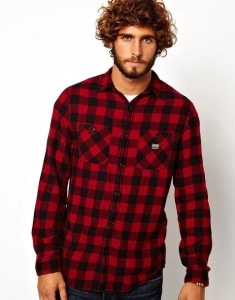 Plaid shirt in red 