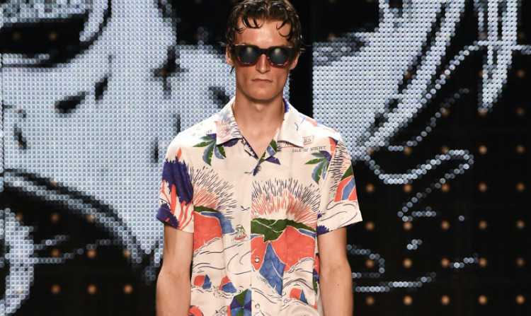 Many popular casual brands have variations of Hawaiian shirts (pictured: Topman, S / S 2017) 