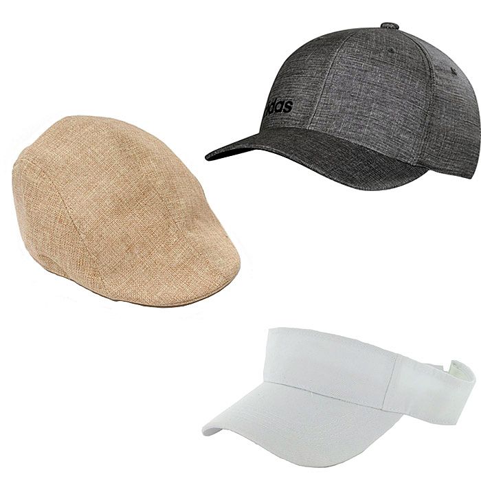 In summer, a baseball cap or visor will protect the golfer's head from the sun, in spring and autumn a flat cap will create the necessary comfort 