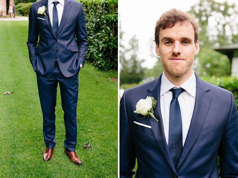 Blue wedding suit 