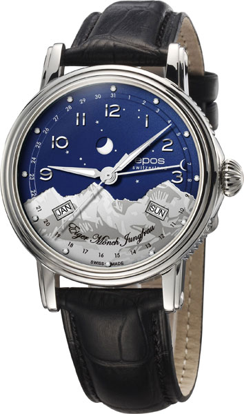 Men's Swiss mechanical wristwatch Epos 3391.832.20.36.25 