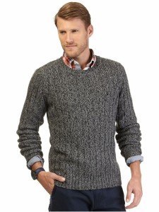 Men's chunky knit sweater 