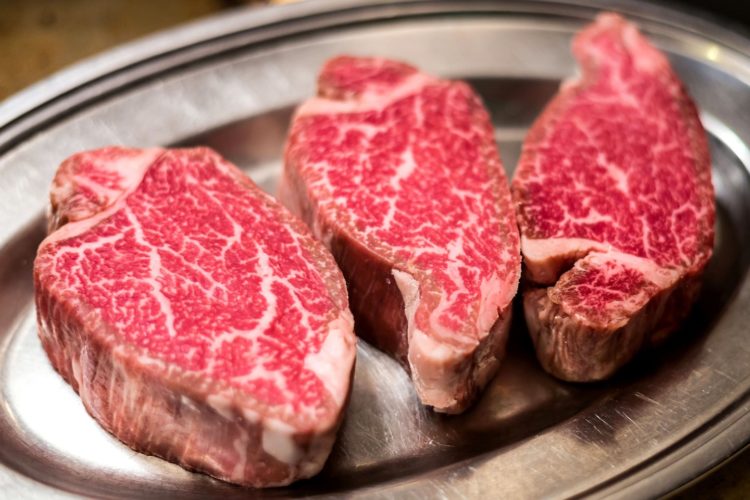 This is what the marbling of meat looks like 