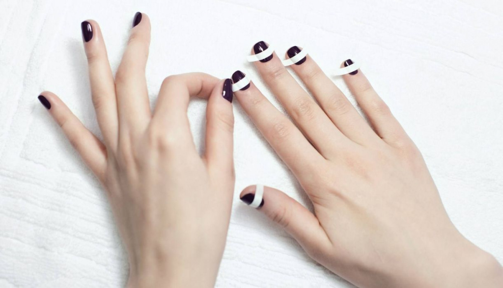 How to make a neat moon manicure 