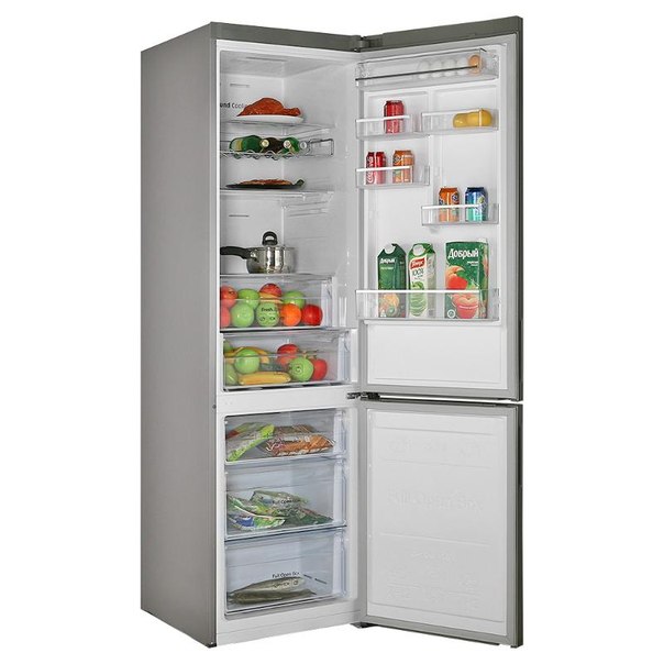 Two-compartment refrigerators with a freezer underneath 