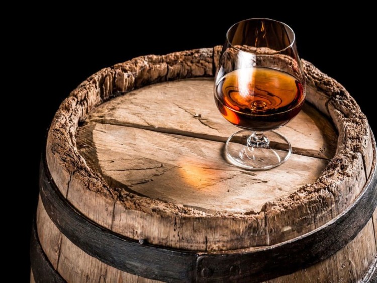 The history of brandy goes back to the technology of aging in a barrel 