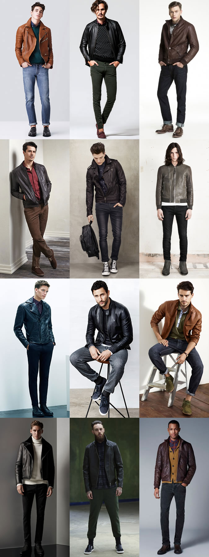 Look Book Men's Leather Jackets 