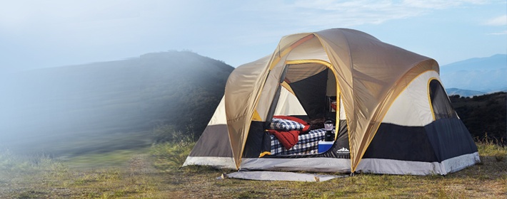 Tent selection options 