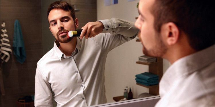 The trimmer provides the most comfortable and fast beard care 