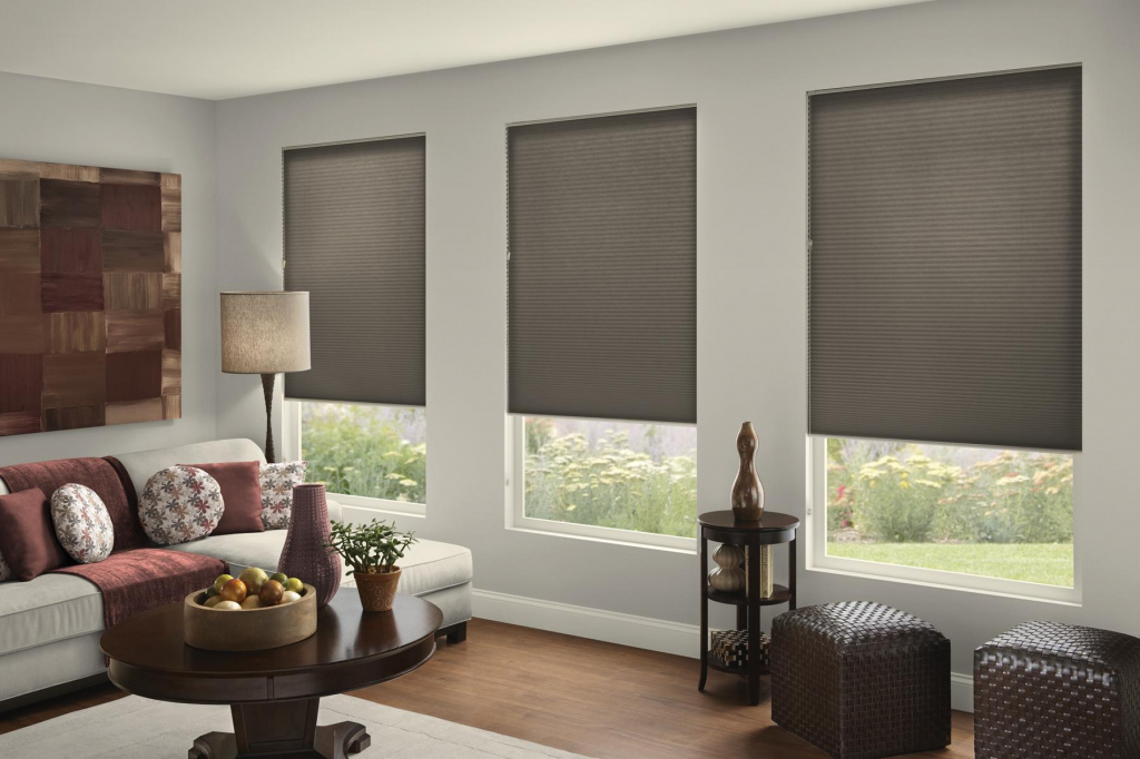 roller blinds in the interior 