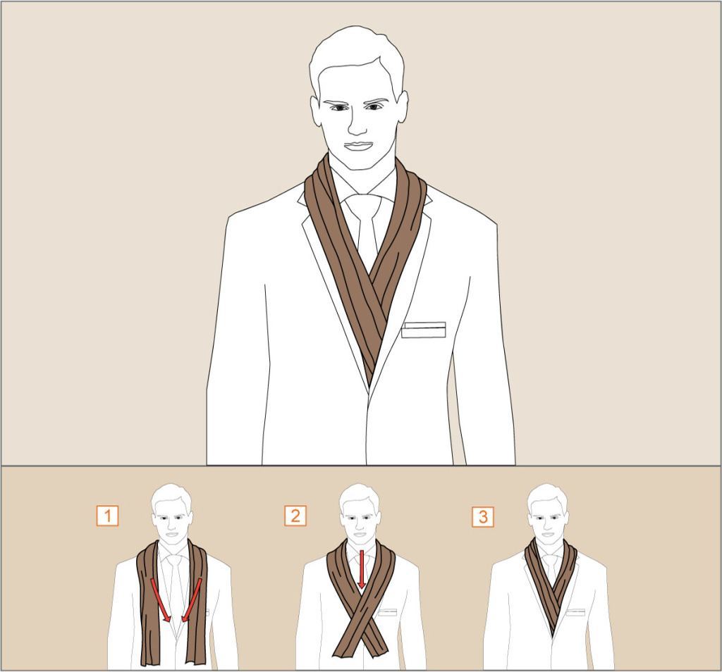 How to tie a scarf with drapery 