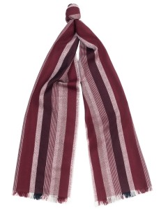 Scarf with stripes, width 40 cm, textile 