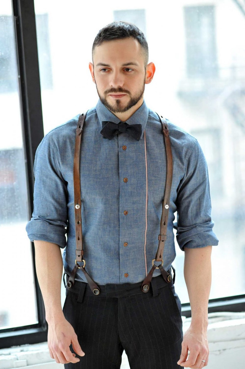 Leather suspenders returned to fashion a few years ago - in a new modern version 
