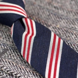 Striped wool ties 