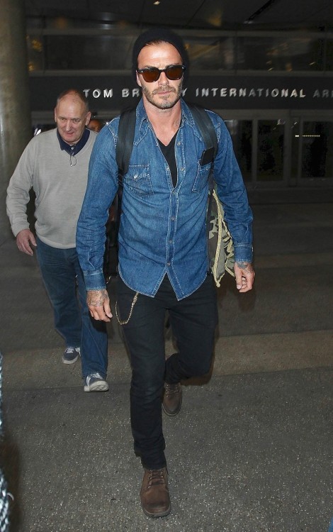 Who else but David Beckham knows what to wear and with what. 