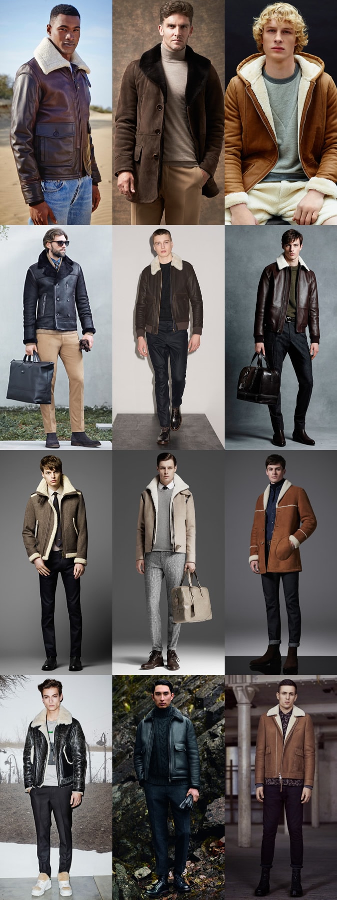 Men's jackets and sheepskin coats with sheep wool fall-winter 2021-2022 