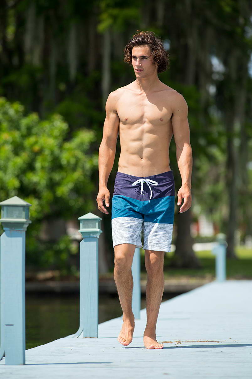 Board shorts are sewn only from synthetic fabrics 