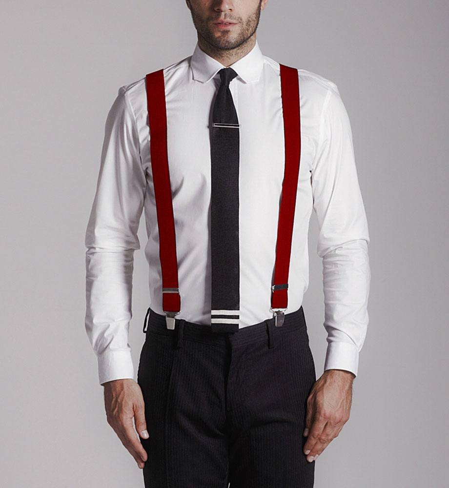 How to wear men's suspenders photo 
