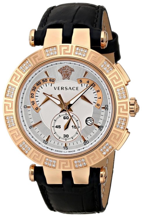 Men's watches from Versace - a laconic form with luxurious, but harmoniously inscribed decor details 
