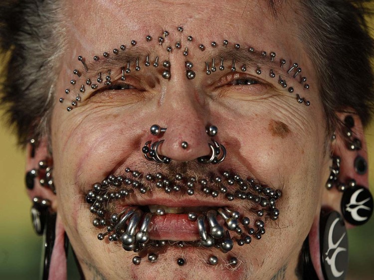 Many exotic piercings originally meant courage and strength. 