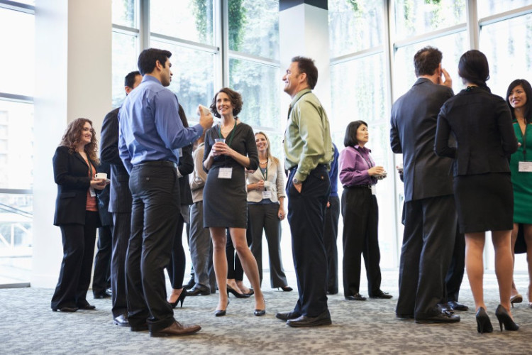 Communication at business events is an important part of networking 