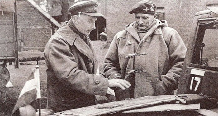 Generals Babelz Baker and Monty in huge duffle coats 