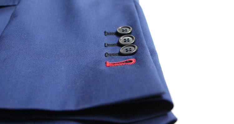 Buttons on the sleeves of the jacket