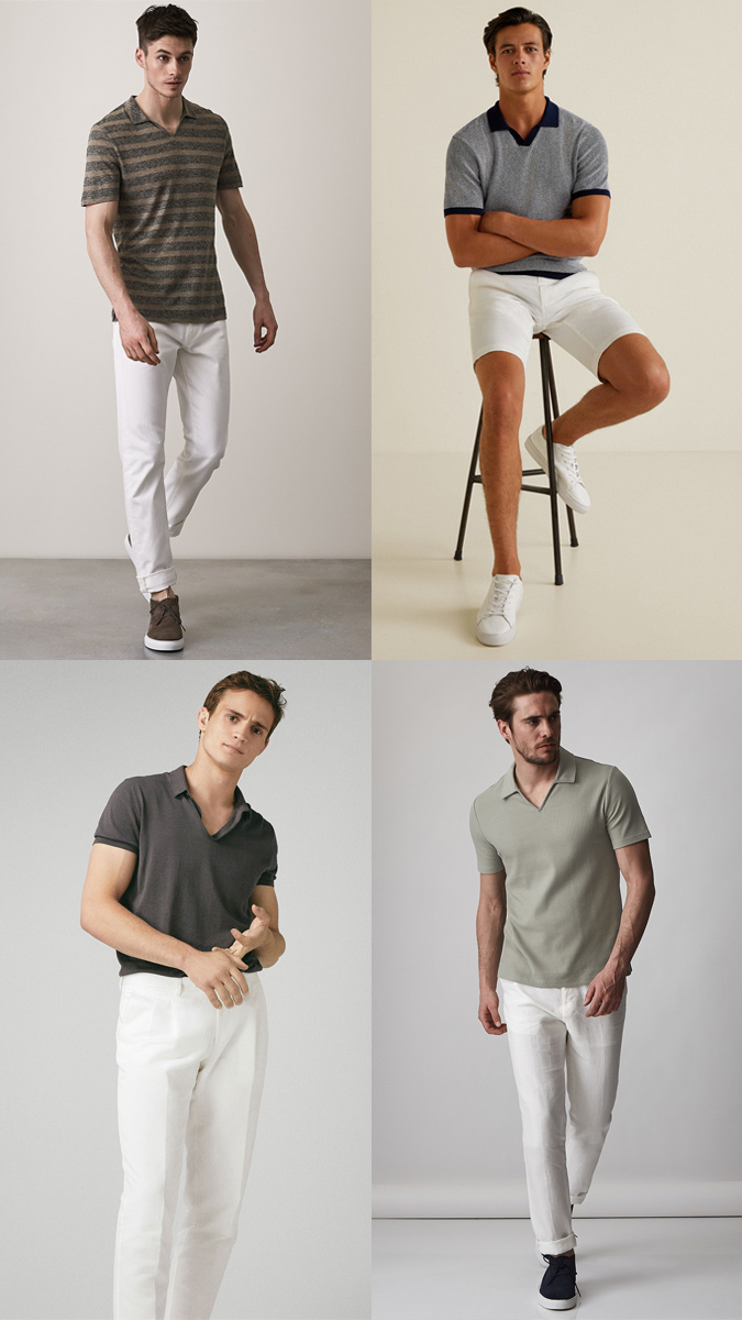 Here's how simple and stylish a standard polo shirt without buttons can look 