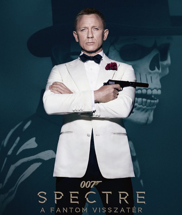 James Bond formal outfit - white tuxedo and black pants 
