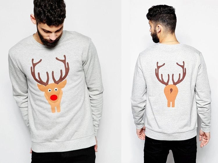 This sweatshirt with deer can be worn in autumn, winter and spring. 