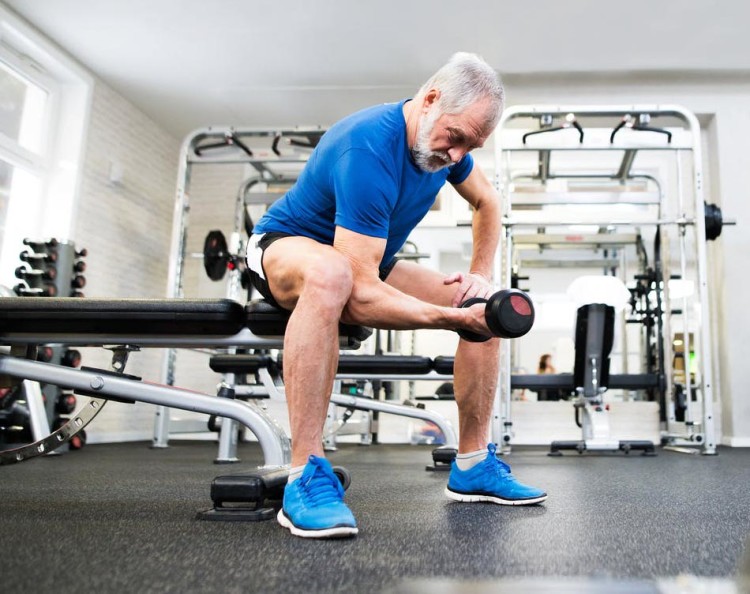 Maintaining muscle tone is important for older men 
