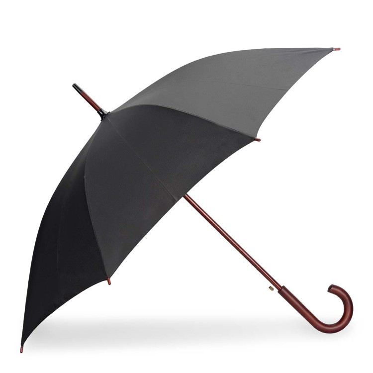The umbrella cane consists of three parts - a frame with knitting needles, a rod and a handle 